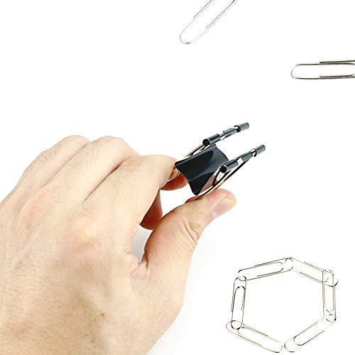 Neworkg 130 Pcs Binder Clips + 50 Pcs Bonus Paper Clips, Assorted 6 Sizes Paper Clamps, Black Metal Fold Back Clips with Box for Office, School and Home Supplies - Thumbnail 5
