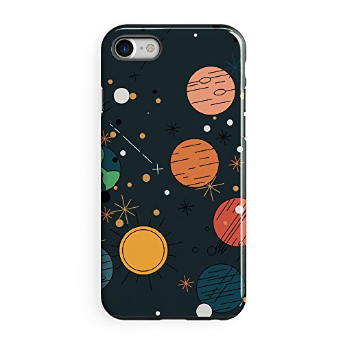 Neil degrasse planets - iphone 7 tough case- black
