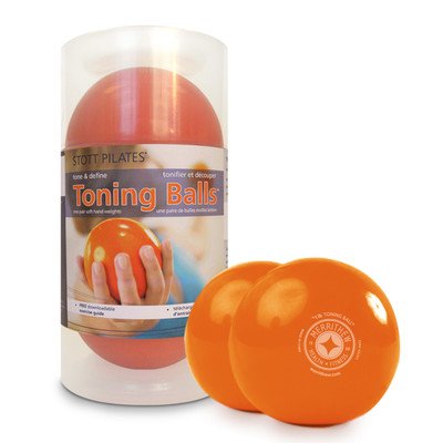 STOTT PILATES Toning Ball Two-Pack (1 -Pound, Orange)