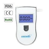 GREENWON Professinal Digital Alcohol Tester Detector Breathalyzer backlight with Alarm Alert