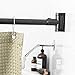 Adjustable Curved Shower Curtain Rod, Rustproof Aluminum, Adds Space and Adjusts from 36 in to 61 in, Telescoping Design, Elegant Finish (Black Finish)