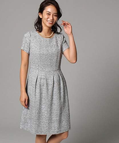 Amazon アンタイトル Untitled L アンベリールツイードワンピース 46 5l ブラック 419 ワンピース チュニック 通販