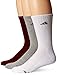 adidas Men's Cushioned Crew Socks (3-Pair), Collegiate Burgundy/Onix Heather Grey/Collegiate B, Large