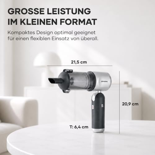 3-in-1 Akku-Handstaubsauger, Luftbläser & Aufpumper, Staubgebläse, für Luftmatratzen, Auto, Haushalt, 3 Stufen, 17000Pa, Kabellos, 240000U/min, S-Power Duoboost, 120W, anthrazit, HV 7149