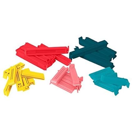 Ikea 903.391.72 Bevara Sealing clip, assorted colors, assorted sizes, 30-pack