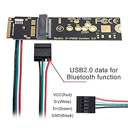 NFHK NGFF A/E-Key Card to M.2 NGFF Key-M NVME SSD
