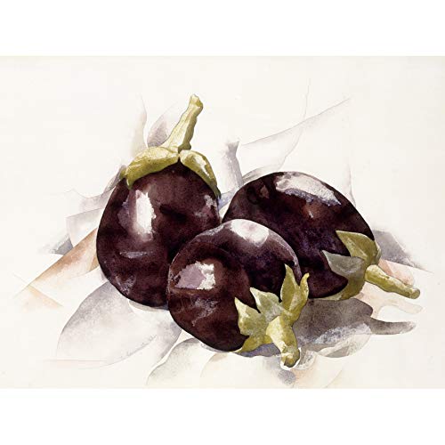 Demuth Eggplant Aubergine Painting Art Print Canvas Premium Wall Decor Poster Mural