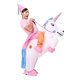 Decalare Inflatable Unicorn/Dinosaur T-REX Costume,Halloween Party Blow up Costumes Adult/Kids
