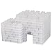 SCS Direct Building Bricks - 500 Pc Big Bag of Bricks Bulk Clear Blocks with 27 Roof Pieces - Tight Fit with All Major Brands