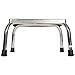 PCP Medical Step Stool with Non Slip Ribbed Rubber Platform, Lightweight Footstool for Seniors and Patients, Chrome