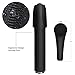 Facial Cleansing Brush Silicone, Face Brush for Men, Powerful Cleansing System, Blackhead Remover Waterproof Face Wash Massager with Holder (black)