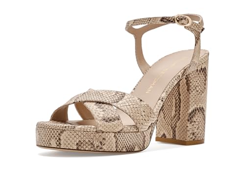 Stuart Weitzman Womens Dayna Platform Sandal Adobe 1 8.5 Medium