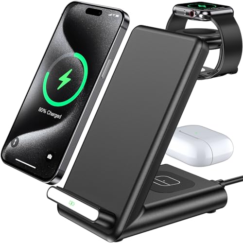 QKXC 3-in-1 Wireless Charging Stand