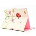 iPad Air 2 Case, iPad Air 2 Cover, Itrendz [Cute Smart Case] PU Leather Flip Case [Magnetic Closure] Stand Smart Cover [Auto Sleep Wake] For Apple iPad Air 2, Summer Flower Butterfly