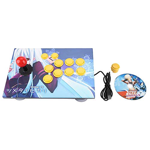 Akozon Arcade Stick, Arcade Console PC Computer Games USB Rocker Joystick Fighting Game Controller for Arcade Stick PC Games Mame Raspberry PI(8 Buttons)