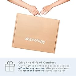 Dozeology Cooling Weighted Blanket Premium – 160GSM Luxury Cotton Cover