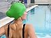 Waterproof Extra Large Swim Caps for Long Hair - Silicone Swimming Cap Dreadlocks Women & Ladies That Keeps Hair Dry (Green)