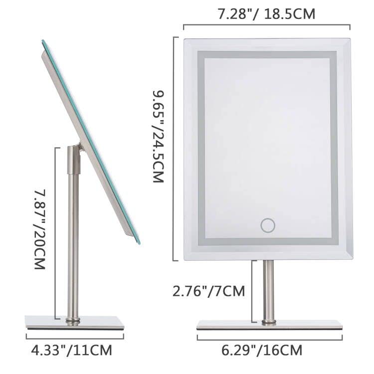 Waneway Full Metal Vanity Mirror, Lighted Makeup Mirror with 80 LEDs