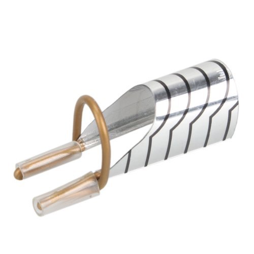 5pcs Nail Art Silver White Metal Foil Reusable Acrylic Uv Gel Forms French False Nail Pedicure Care Diy Tool