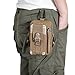 REEBOW GEAR Tactical Molle EDC Pouch Utility Gadget Belt Waist Bag with Cell Phone Holster Holder (Brown)