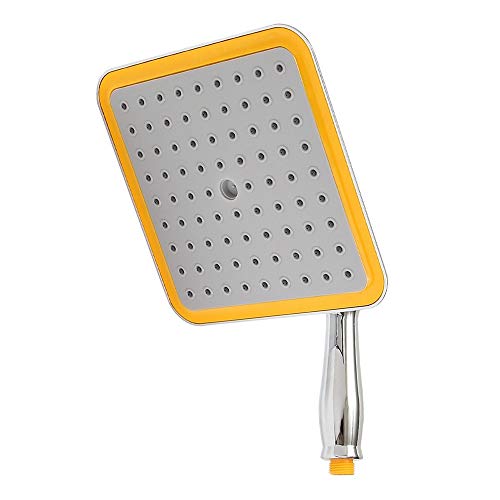 Rain Showerhead Stainless Steel Adjustable Extension Arm High Pressure Shower Head 22x22cm Square Ultra Thin Rainfall Bath Shower for Home Bathroom (Silver) - Thumbnail 2