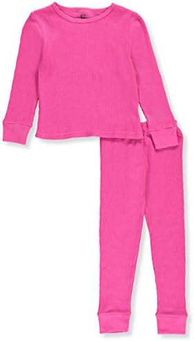 Ice2O Little Girls' Toddler 2-Piece Thermal Long Underwear Set - fuchsia, 3t