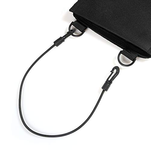 Aokin Car Seat Back Gun Rack Hunting Gun Sling Shotgun Rifle Gun Holsters Pistols Organizer with Pockets, Black
