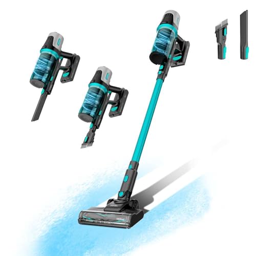 Conga Scopa Elettrica senza Fili Rockstar 1500 Horizon Genesis XL. 215W Potenza Totale, 60 min Autonomia, Spazzola Mista, Due Modalità di Aspirazione, Parallel Cyclone System, Serbatoio 600ml