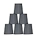 Urbanest Gray Mini Chandelier Lamp Shade, 3x4x4″, Hardback, Clip On, Set of 6thumb 3