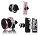Air Vent Smartphone Mount, Mini-Factory Bling Car Accessories Crystal Magnetic Cell Phone Mount Holder for Car Dashboard and Air Vent - Pink