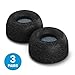 Comply Truly Wireless Pro Foam Tips for Jabra Elite 65t & Active 65t - Secure Fit Tips Made from Secure Fitting and Comfortable Memory Foam - Black, 3 Pairs, Medium with SweatGuard