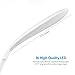 AMIR Rechargeable 16 LED Book Light, Clip on Reading Light, Flexible Desk Lamp with Touch Switch, 3 Levels Brightness Eye-Care, up to 8 Hours Reading. Perfect for Bookworms & Kids (White)