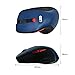COO Wireless Mouse, LED Slim Dual Mode(Bluetooth 5.1 and 2.4G Wireless) Rechargeable Led Wireless Mouse with 3 Adjustable DPI for iPad OS 13, MacBook, Laptop, Mac OS 10.10 (Blue)