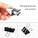Jarlink Binder Clips Paper Clamp, 120 Pack Binder Clamps Assorted 6 Sizes for Office Supplier School Accessories