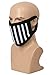 Xcoser Toby Face Mask Black & White Stripes Cotton Face Mask