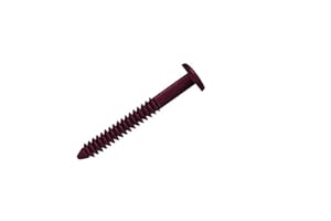 WINDOWPRO Window Shutters Panel Peg Lok Pin Pegs Screws Spikes Fasteners 3 inch 48 Pack Fasteners (Burgundy/Wineberry) Exterior Vinyl Shutter Hardware
