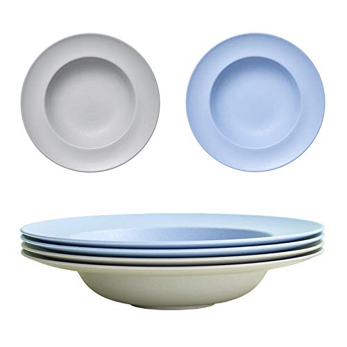 Greenandlife Lightweight Unbreakable Wheat Straw Plates 4 Pack 9