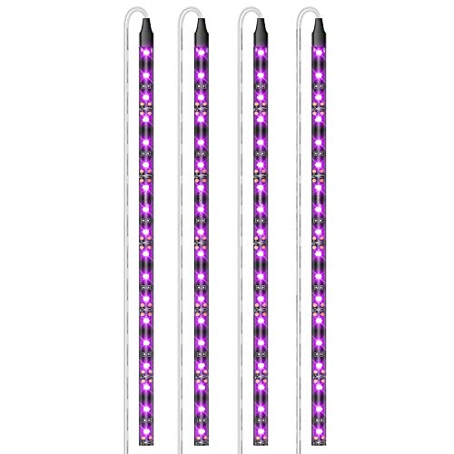 Geeon 4-Pack Pink-Purple Car LED Strip Lights 12''/cm 12V for Automotive Trucks Motorcycle Boats Interior Lighting Waterproof UL Listed