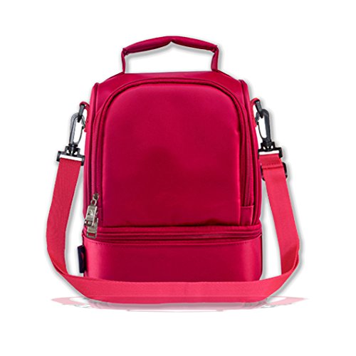 Grubyhouse Insulated Lunch Cooler Tote Bag, Thermo Bento Waterproof Lunch Box Eco Reusable Grocery Organizer Container Nylon Backpack