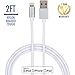 vCharged 2 FT Short Lightning Cable Nylon Braided USB Charger for iPhone...