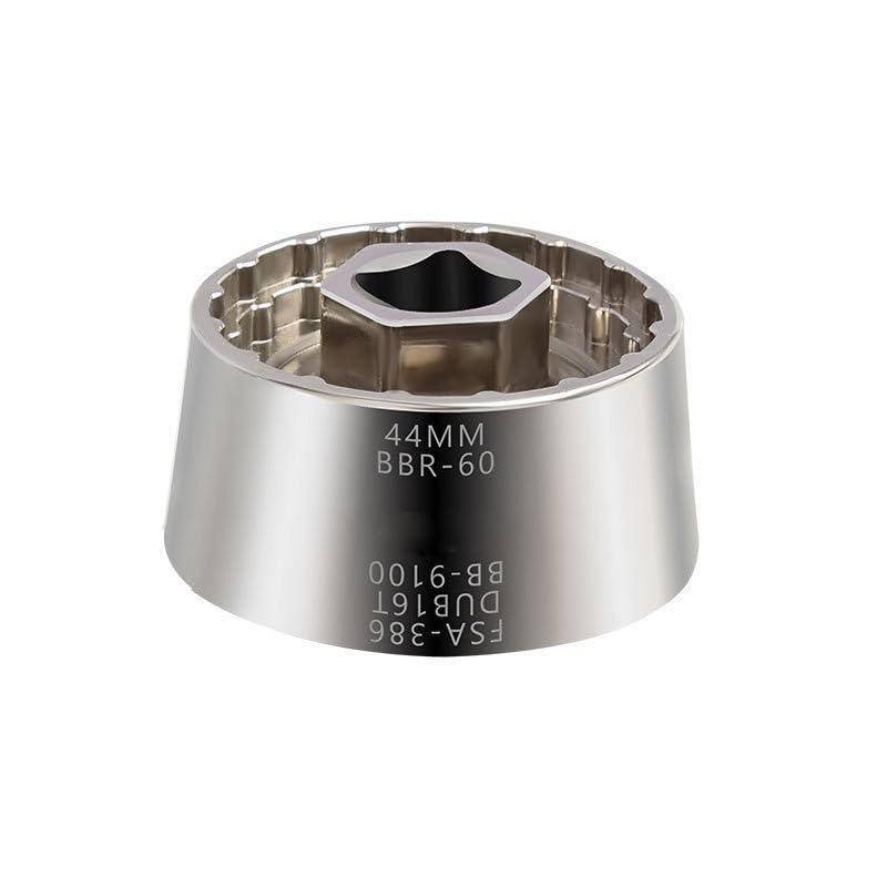 HOUSON 5 in 1 Bicycle Bottom Bracket Remover, BB Wrench, Crank Puller, Bottom Bracket Removal Tool for 44MM R60 BB-9100 DUB16T FSA386 Chrome-Molybdenum Steel Handle