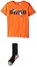 PUMA Big Boys' Graphic Tee and Sock, Fire Orange, Large (14/16)