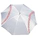 Baseball or Softball Slow Pitch Fast Pitch Girls Boys Golf Umbrella 60 inch arc (White)