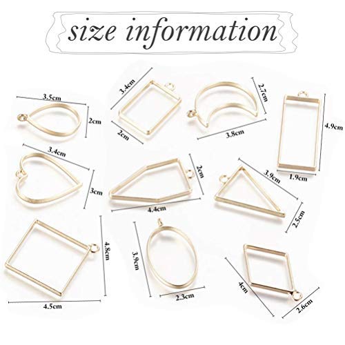 5 Pendants+Jewelry+Findings+Assorted+Geometric