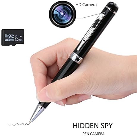 DroidWears Spy Pen Recorder Hidden Camera Real HD 1920x1080p 32GB Resolution Mini Video Camera Recorder DVR Kit