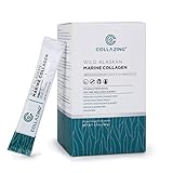 Collazing - Alaskan Wild-Caught Marine Collagen Peptides (Protein Type 1&3) + Hyaluronic Acid + Vitamin C, For Skin, Hair, Nails, Joint, Bones, Eyes, Unflavored-30 Days Supply