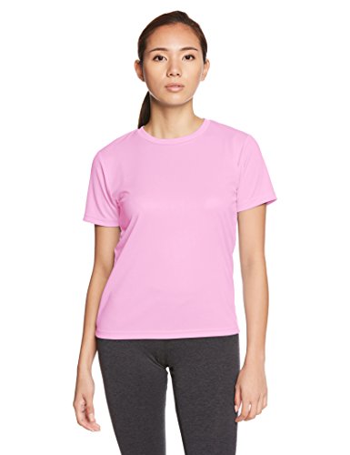 [グリマー] 半袖 レディース 4.4oz ドライTシャツ (クルーネック) 00300-ACT ピンク WM (日本サイズレディースM相当)
