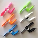 2 in 1 Micro USB Mini Fan Lightning Mini Fan For Iphone 7 7 plus 6 Samsung Galaxy S7 Mini Fan S6 Plus Portable Mini Fan Handheld Mini Fan android phone fan 6pack come with different color