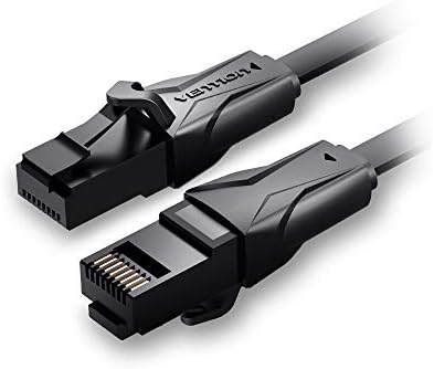 Grborn VENTION Cat 6 Ethernet Cable Gigabit Fast Speed Flat Network Cable RJ45 LAN Cable for Home Business 30m/98.43ft