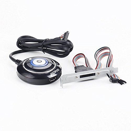 LAOMAO Desktop Computer Case Switch With Dual USB Ports + Power Reset